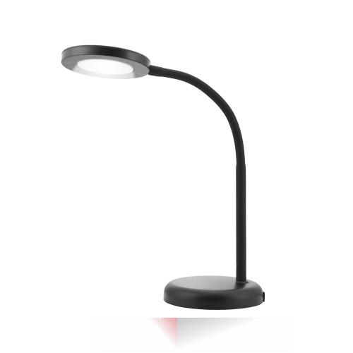 Lampada da Tavolo Nera 6W - Design Moderno, Luce Bianca, Flessibile