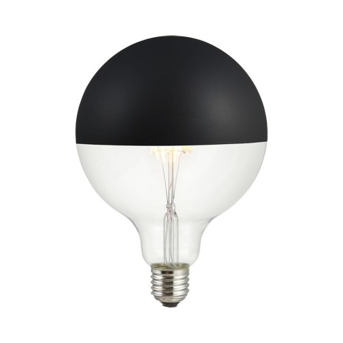 Lampadina LED Globo d.125 Cupola Nera 6.5W  - Elegante | Dimmerabile