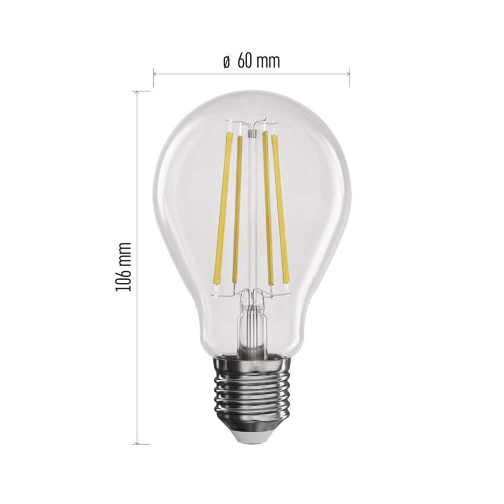 Lampadina LED E27 Dimmerabile 7.5W (75W) 2700K: Luce Calda per la Casa