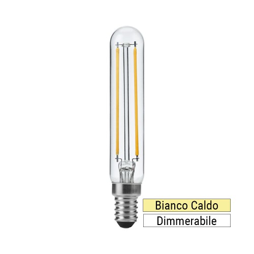 Tubolare LED E14 4W 22.5cm 2500K CRI 90 Dimmerabile