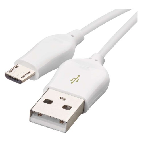 Cavo di Ricarica Rapida e Dati USB-A 2.0 a Micro USB-B 2.0 1m - Bianco