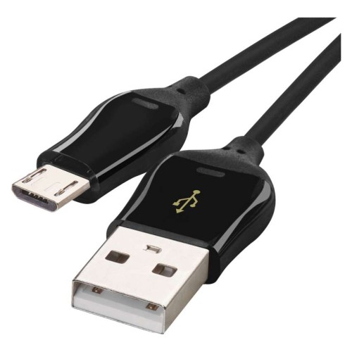 Cavo di Ricarica Rapida e Dati USB-A 2.0 a Micro USB-B 2.0 1m - Nero