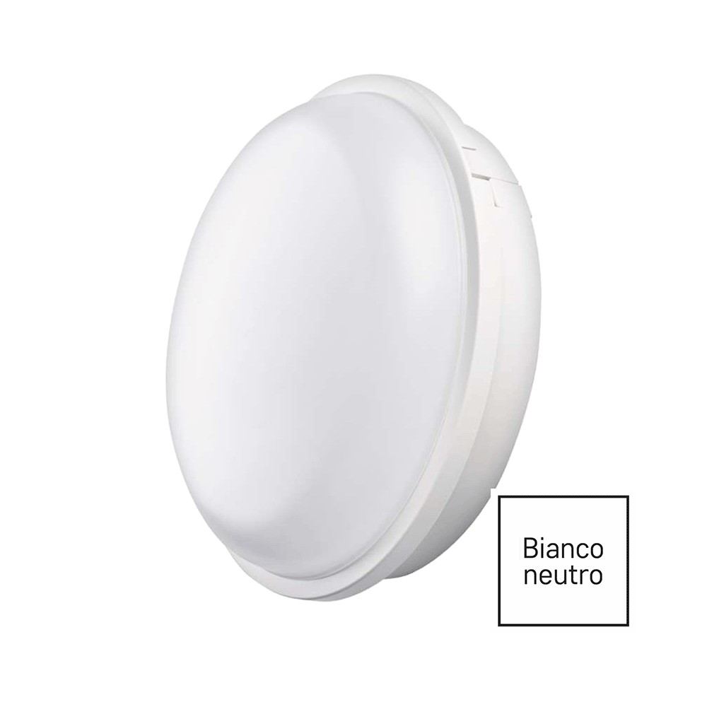 Plafoniera bianca 46 cm LED telecomando - LUNTANI