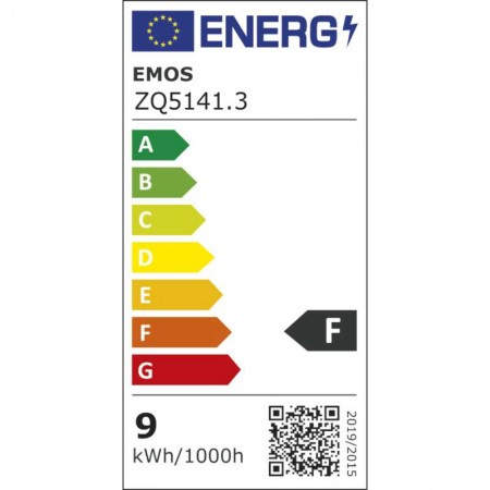 SET 3 LAMPADINE LED E27 8.5W (60W) 4100K 806LM GOCCIA EMOS ZQ5141.3