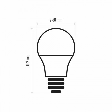 SET 3 LAMPADINE LED E27 8.5W (60W) 4100K 806LM GOCCIA EMOS ZQ5141.3