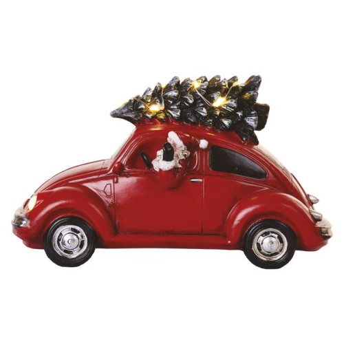 Auto di Babbo Natale LED con Albero di Natale | Decorazione Natalizia Emos DCLW08