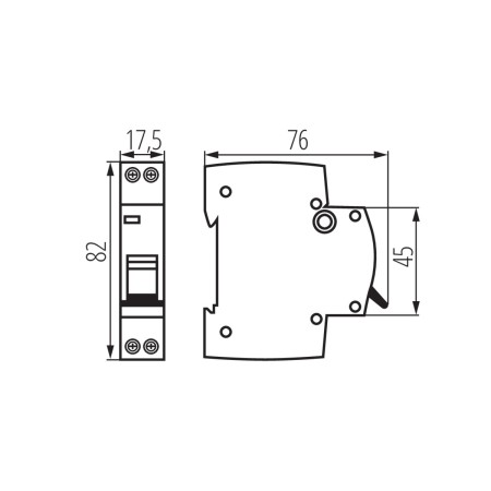 Interruttore magnetotermico automatico 20A 1P+N 6 kA 1 modulo TOT