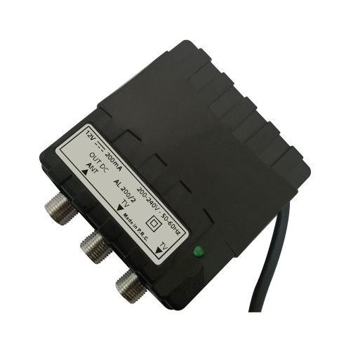 Alimentatore per Amplificatori Antenna 12V 200mA 2 Uscite | Elettronica Cusano AL200/2