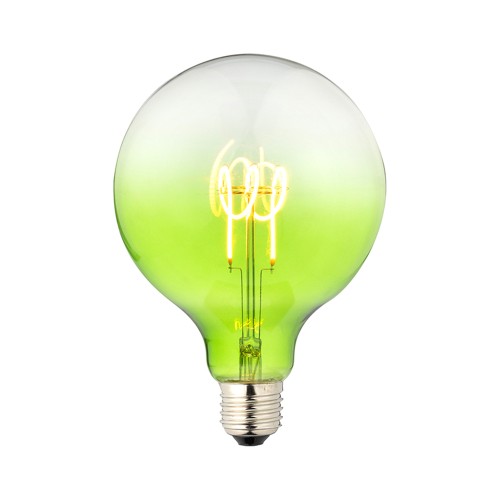 Lampadina LED decorativa verde globo d.125 4W 140lm dimmerabile